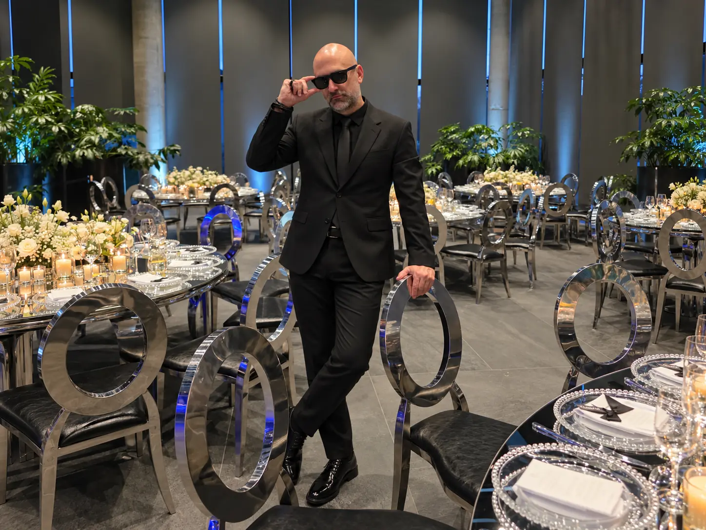 A moment from a private event